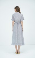SIXDO Woven Flared Dress for Women